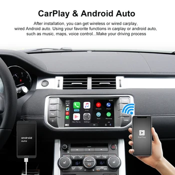 Безжичен Интерфейс JoyeAuto Apple CarPlay За Land Rover Discovery И Range Rover Evoque Sport Vogue Android Auto Car Play Дооснащение