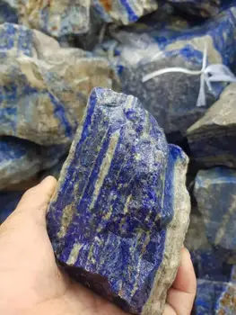 Натурален Градешки камък от Лазурит груб проба минерален камък