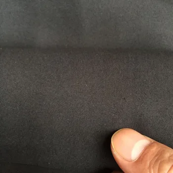 Черен Двустранен Материал за декоративни тапицерия от обичайните Велур от микрофибър с Дебелина 0,8 мм